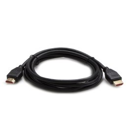 Video Kabel HDMI M - HDMI M, HDMI 2.1 - Ultra High Speed, 2m, pozłacane złącza, czarny, Logo blistr, 8K@60Hz, 48Gb/s