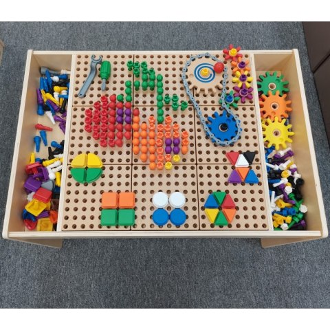 MASTERKIDZ Drewniany Stół Edukacyjny + AKCESORIA STEM WALL Masterkidz MASTERKIDZ Drewniany Stół Edukacyjny + AKCESORIA STEM WALL Masterkidz