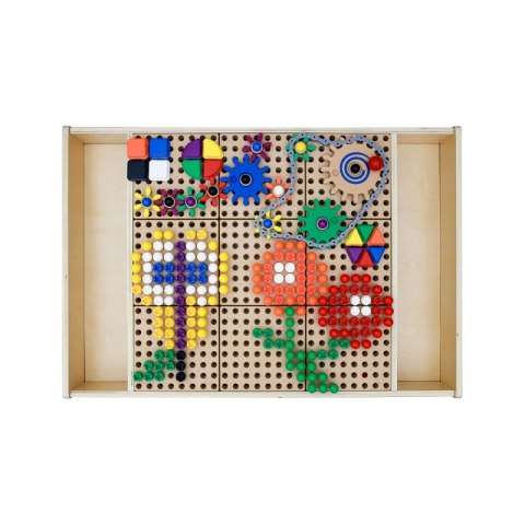 MASTERKIDZ Drewniany Stół Edukacyjny + AKCESORIA STEM WALL Masterkidz MASTERKIDZ Drewniany Stół Edukacyjny + AKCESORIA STEM WALL Masterkidz