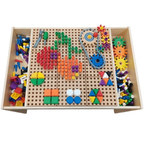MASTERKIDZ Drewniany Stół Edukacyjny + AKCESORIA STEM WALL Masterkidz MASTERKIDZ Drewniany Stół Edukacyjny + AKCESORIA STEM WALL Masterkidz