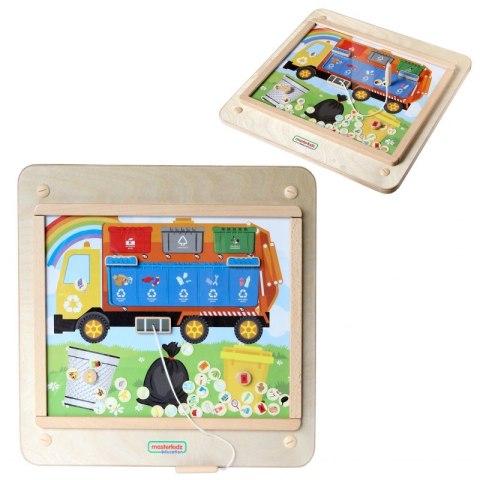 MASTERKIDZ Tablica Edukacyjna Segregacja Odpadów Montessori Masterkidz