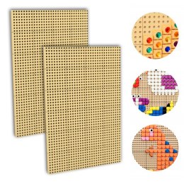 MASTERKIDZ Tablica Naukowa Kreatywna STEM Zestaw 2 Sztuki + Panel Montażowy 120x80cm Masterkidz