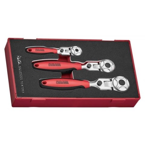 ZESTAW POKRĘTEŁ ZAPADKOWYCH PRZEGUBOWYCH TEA7203, 3SZT. TENG TOOLS ZESTAW POKRĘTEŁ ZAPADKOWYCH PRZEGUBOWYCH TEA7203, 3SZT. TENG TOOLS