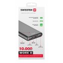 SWISSTEN, Powerbank, WORX II, Li-Pol, 4V, do ładowania telefonów i innych urządzeń, 22013960, 10000mAh, czarna