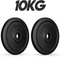 PHYSIONICS Zestaw obciążeń 2 x 5 kg, żeliwo, 31 mm Physionics