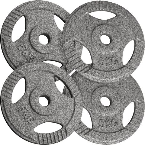 PHYSIONICS Zestaw obciążeń 4 x 5 kg, żeliwo, 31 mm Physionics PHYSIONICS Zestaw obciążeń 4 x 5 kg, żeliwo, 31 mm Physionics