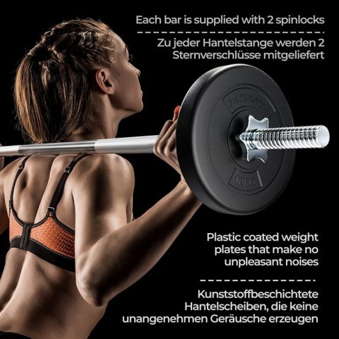 PHYSIONIC Zestaw hantli do podnoszenia, 27 kg Physionics PHYSIONIC Zestaw hantli do podnoszenia, 27 kg Physionics