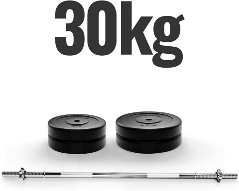 PHYSIONICS Zestaw do podnoszenia ciężarów 120 cm, 25 kg Physionics PHYSIONICS Zestaw do podnoszenia ciężarów 120 cm, 25 kg Physionics