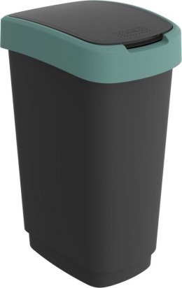 Kosz na śmieci Twist, 50 l, zielony Rotho