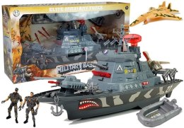 Wojskowy Statek Baza Militarna Światła i Dźwięki LEAN Toys