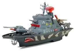 Wojskowy Statek Baza Militarna Światła i Dźwięki LEAN Toys