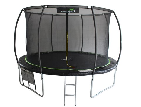 Trampolina LEAN Sport Max 14ft Czarno-Zielona LEAN Sport Trampolina LEAN Sport Max 14ft Czarno-Zielona LEAN Sport