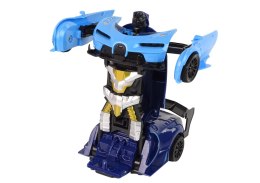 Auto Zdalnie Sterowane 2w1 Robot Transformer Ładowarka Niebieski LEAN Toys