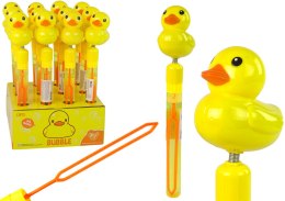 Bańki Mydlane Kaczka Żółta Dźwięk 29 cm LEAN TOYS