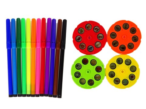Projektor Do Rysowania Szablony Pisaki Rzutnik Tablica Niebieski LEAN Toys Projektor Do Rysowania Szablony Pisaki Rzutnik Tablica Niebieski LEAN Toys
