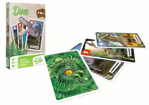 Gra Karciana 2w1 Memory, Czarny Piotruś Dinozaury Karty Cartamundi Gra Karciana 2w1 Memory, Czarny Piotruś Dinozaury Karty Cartamundi