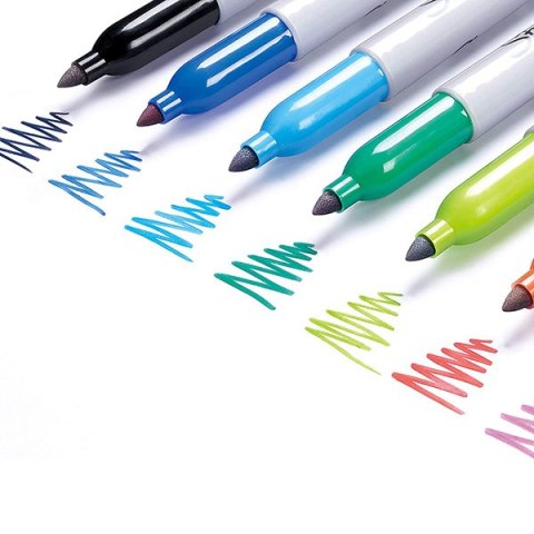 Sharpie, pisak Fine, 24szt, 0.9mm, stały atrament, blistr Sharpie, pisak Fine, 24szt, 0.9mm, stały atrament, blistr