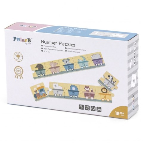 VIGA PolarB Drewniane Puzzle Numeryczne Cyferki Montessori Viga Toys VIGA PolarB Drewniane Puzzle Numeryczne Cyferki Montessori Viga Toys