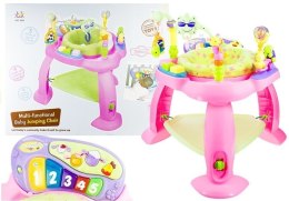 Wielofunkcyjna Trampolinka Skoczek Różowy LEAN Toys