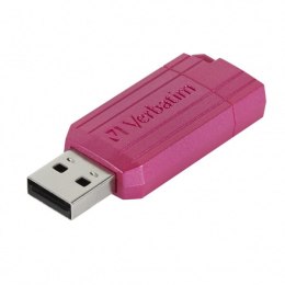 Verbatim USB flash disk, USB 2.0, 128GB, Store,N,Go PinStripe, różowy, 49460, do archiwizacji danych