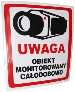 NAKLEJKA OBIEKT MONITOROWANY 20x20 6039 OEM