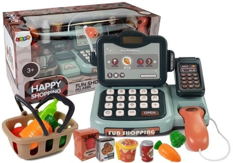 Zestaw Sklepowy Kasa z Mikrofonem Dźwiękiem Terminalem LEAN Toys Zestaw Sklepowy Kasa z Mikrofonem Dźwiękiem Terminalem LEAN Toys