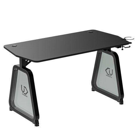 ULTRADESK Biurko dla gracza BOOSTER, 136x70,5 cm, 75 cm, podświetlenie RGB, uchwyt na słuchawki i napój ULTRADESK Biurko dla gracza BOOSTER, 136x70,5 cm, 75 cm, podświetlenie RGB, uchwyt na słuchawki i napój