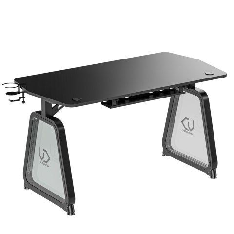 ULTRADESK Biurko dla gracza BOOSTER, 136x70,5 cm, 75 cm, podświetlenie RGB, uchwyt na słuchawki i napój ULTRADESK Biurko dla gracza BOOSTER, 136x70,5 cm, 75 cm, podświetlenie RGB, uchwyt na słuchawki i napój