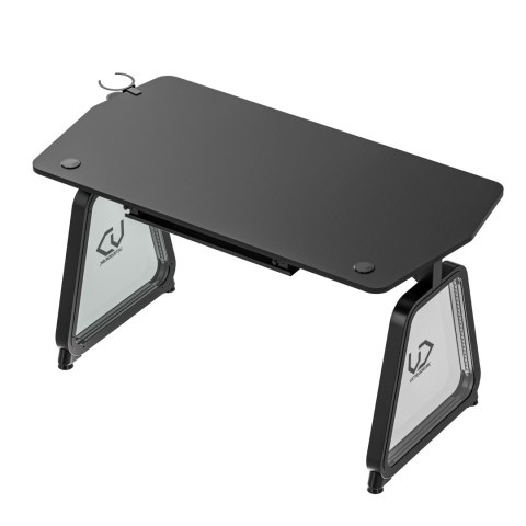 ULTRADESK Biurko dla gracza BOOSTER, 136x70,5 cm, 75 cm, podświetlenie RGB, uchwyt na słuchawki i napój ULTRADESK Biurko dla gracza BOOSTER, 136x70,5 cm, 75 cm, podświetlenie RGB, uchwyt na słuchawki i napój