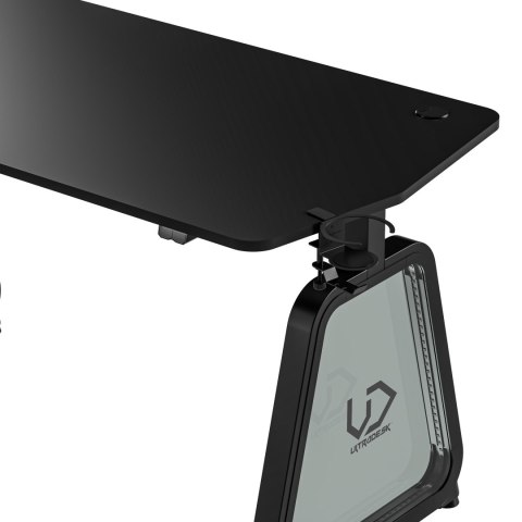 ULTRADESK Biurko dla gracza BOOSTER, 136x70,5 cm, 75 cm, podświetlenie RGB, uchwyt na słuchawki i napój ULTRADESK Biurko dla gracza BOOSTER, 136x70,5 cm, 75 cm, podświetlenie RGB, uchwyt na słuchawki i napój