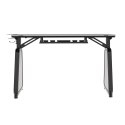 ULTRADESK Biurko dla gracza BOOSTER, 136x70,5 cm, 75 cm, podświetlenie RGB, uchwyt na słuchawki i napój