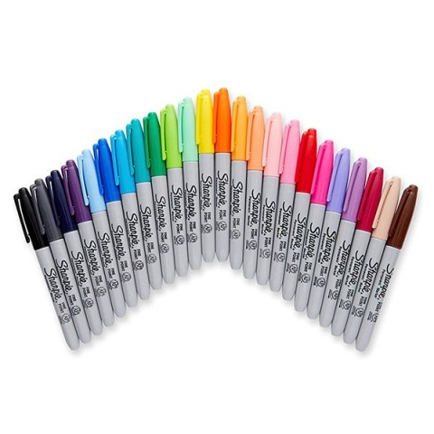 Sharpie, pisak Fine, mix kolorów, 24szt, 0.9mm, stały atrament, blistr Sharpie, pisak Fine, mix kolorów, 24szt, 0.9mm, stały atrament, blistr