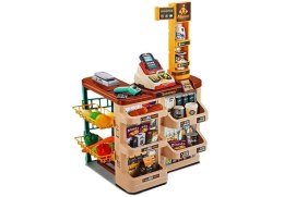 Zestaw Supermarket Koszyk Sklepowy Waga Czytnik Kart Skaner LEAN Toys