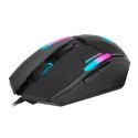 Marvo Mysz M291, 6400DPI, optyczna, 6kl., przewodowa USB, czarna, do gry, podświetlona