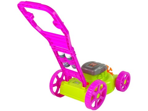 Kosiarka Maszyna do Baniek Mydlanych Różowa Bańki Mydlane Muzyka LEAN Toys Kosiarka Maszyna do Baniek Mydlanych Różowa Bańki Mydlane Muzyka LEAN Toys