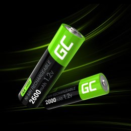 16x Akumulatorki Paluszki AA R6 2600mAh Ni-MH Baterie do ładowania Green Cell