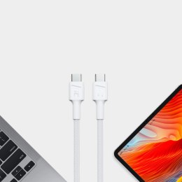 Kabel Biały USB-C Typ C 1,2m Green Cell PowerStream, Power Delivery 60W, Quick Charge 3.0