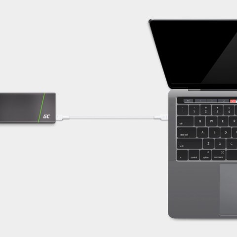 Kabel Biały USB-C Typ C 30cm Green Cell PowerStream, Power Delivery 60W, Quick Charge 3.0 Kabel Biały USB-C Typ C 30cm Green Cell PowerStream, Power Delivery 60W, Quick Charge 3.0