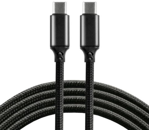 KABEL USB-C -> USB-C everActive CBB-1PD5 100cm PD 100W 5A EVERACTIVE KABEL USB-C -> USB-C everActive CBB-1PD5 100cm PD 100W 5A EVERACTIVE