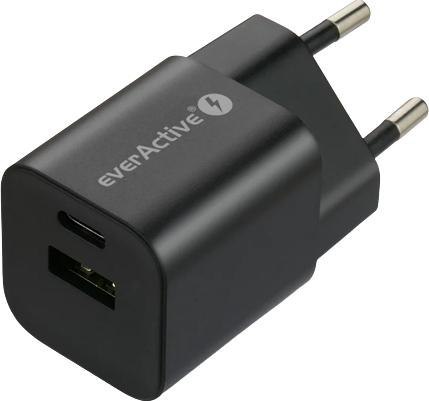 ŁADOWARKA SIECIOWA everActive GaN SC-390QB 30W 1xUSB-C 1xUSB-A PD PPS EVERACTIVE ŁADOWARKA SIECIOWA everActive GaN SC-390QB 30W 1xUSB-C 1xUSB-A PD PPS EVERACTIVE