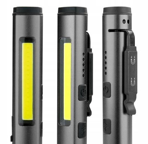 Latarka warsztatowa inspekcyjna COB LED UV Laser everActive PL-350R 350 lumenów IP54 z magnesem EVERACTIVE Latarka warsztatowa inspekcyjna COB LED UV Laser everActive PL-350R 350 lumenów IP54 z magnesem EVERACTIVE