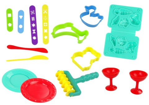 Ciastolina Lodziarnia Zestaw Do Robienia Deserów Lodów LEAN Toys Ciastolina Lodziarnia Zestaw Do Robienia Deserów Lodów LEAN Toys