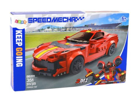 Klocki Konstrukcyjne Pojazd Auto Sportowe Robot Ferreai 812 351 el. LEAN Toys Klocki Konstrukcyjne Pojazd Auto Sportowe Robot Ferreai 812 351 el. LEAN Toys