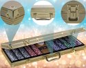 GamesPlanet Zestaw do pokera Gold Edition, 500 żetonów GamesPlanet®