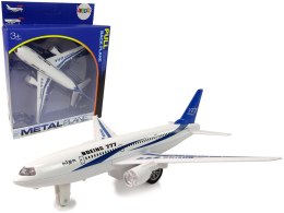 Samolot Pasażerski Boeing 777 Biały Napęd Światła Dźwięki LEAN Toys