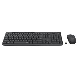 Logitech MK295, zestaw klawiatura z myszą optyczną bezprzewodową, AAA, CZ, multimedialny, 2.4 [GHz], bezprzewodowa, szara