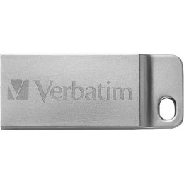 Verbatim USB flash disk, USB 2.0, 64GB, Metal Executive, Store N Go, srebrny, 98750, USB A, z oczkiem na brelok