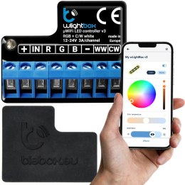 BLEBOX wLightBox v3 moduł i/o WiFi 1x wej. binarne 1x wyj. LED RGBW/CCT BLEBOX