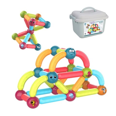 WOOPIE Magnetyczne Klocki Konstrukcyjne Edukacyjne 52 el. Woopie WOOPIE Magnetyczne Klocki Konstrukcyjne Edukacyjne 52 el. Woopie