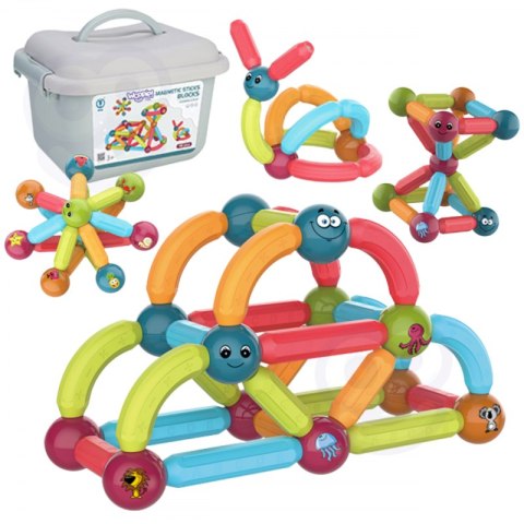 WOOPIE Magnetyczne Klocki Konstrukcyjne Edukacyjne 52 el. Woopie WOOPIE Magnetyczne Klocki Konstrukcyjne Edukacyjne 52 el. Woopie